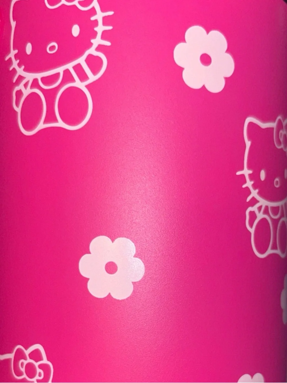 Hello Kitty 40oz Quencher Tumbler Pink NWT Rare Cup Handle Straw - Picture 3 of 6